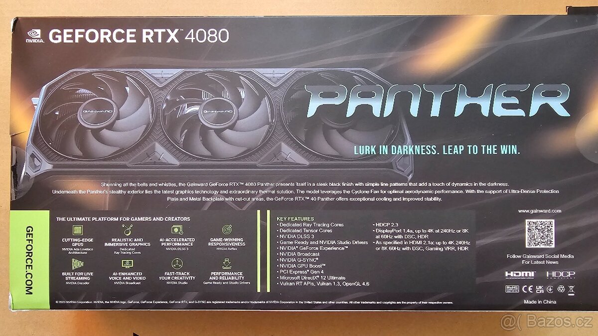 GAINWARD GeForce RTX 4080 Panther 16GB DDR6X - 6