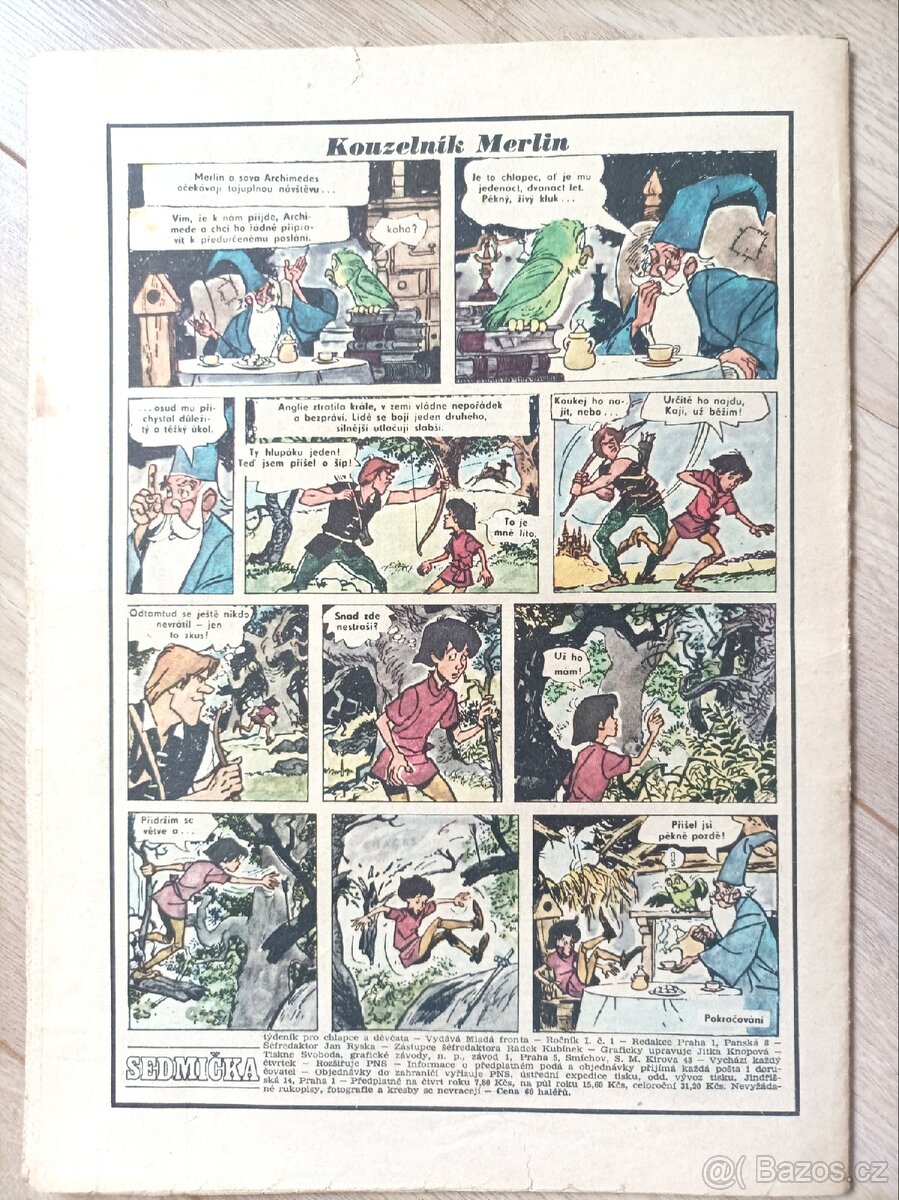 Časopis Sedmička pionýrů Ročník 1 (1968) komplet - 6