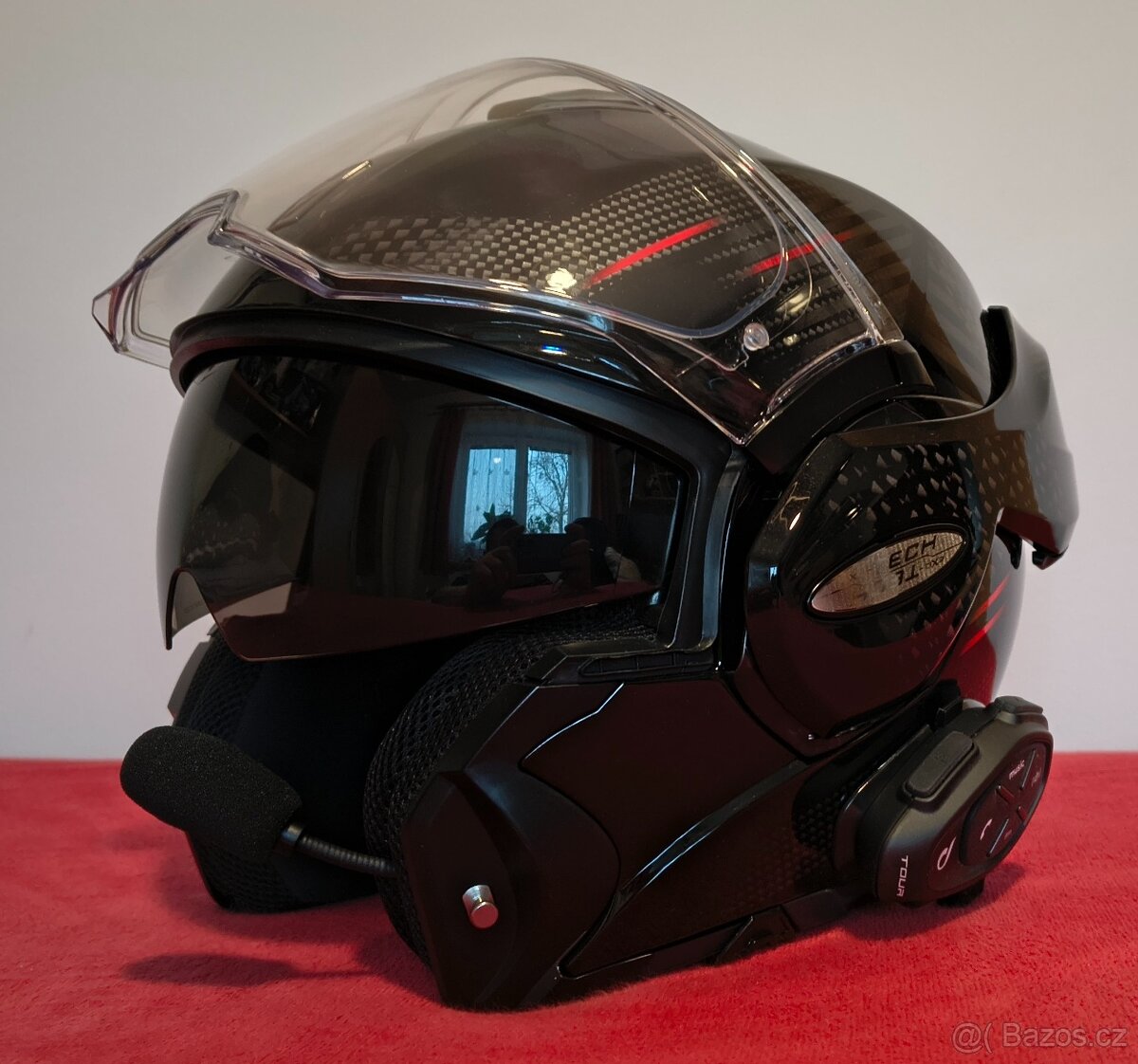 Překlápěcí přilba Scorpion Exo-Tech, vel.S + Interphone Tour - 6