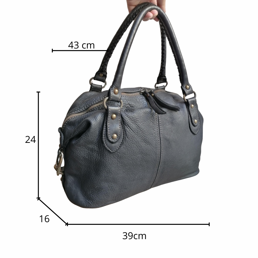 Kožená kabelka vintage styl - 6
