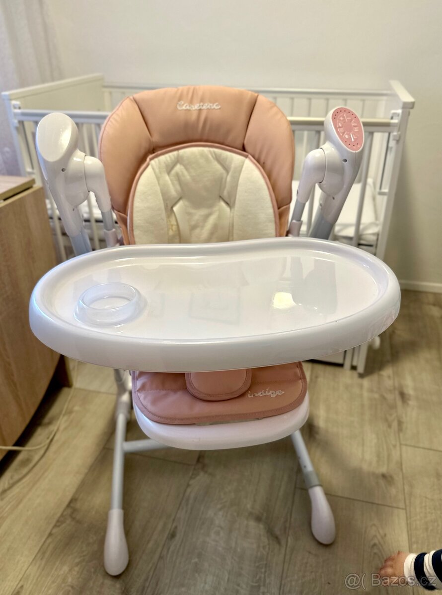 Jídelní židlička 2v1 Caretero Indigo powder pink - 6