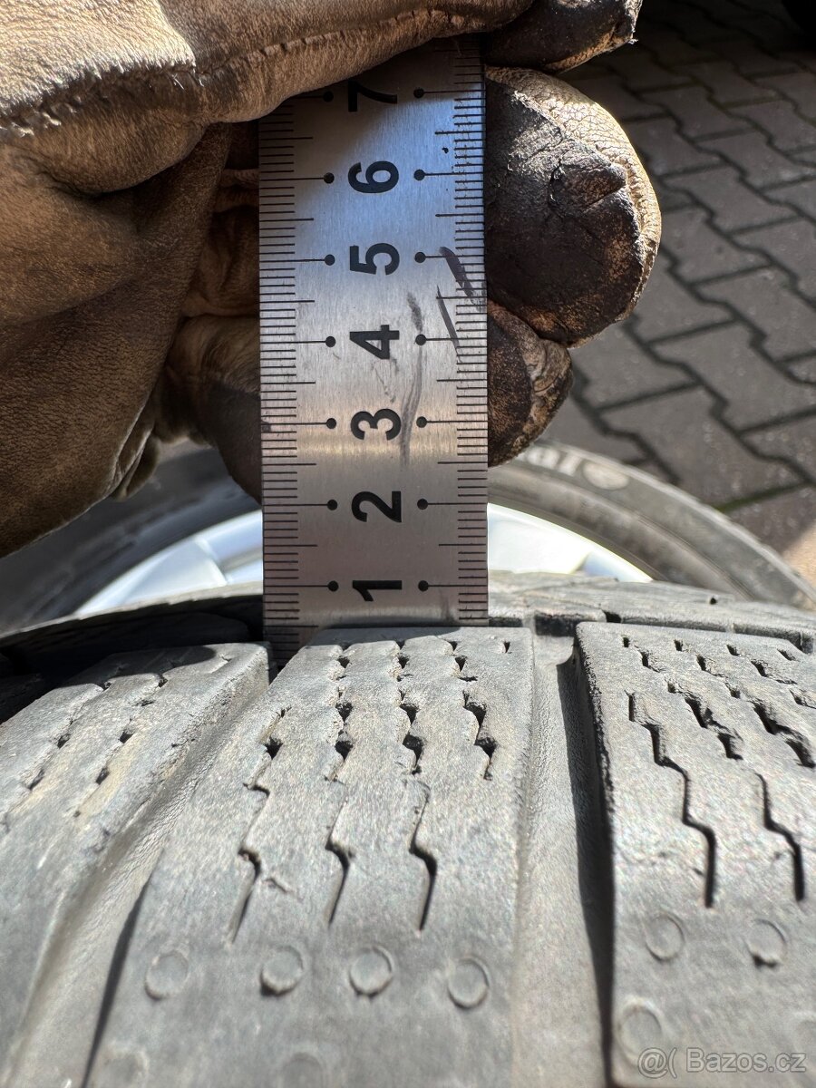 ALU disky 16” BMW – orig. sada, vyvážené, krásný stav + zimn - 6