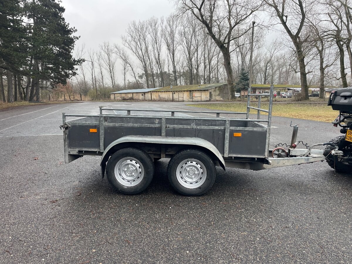 Bržděný přívěs HAPERT 2000 kg, 130X250 cm, nová stk - 6