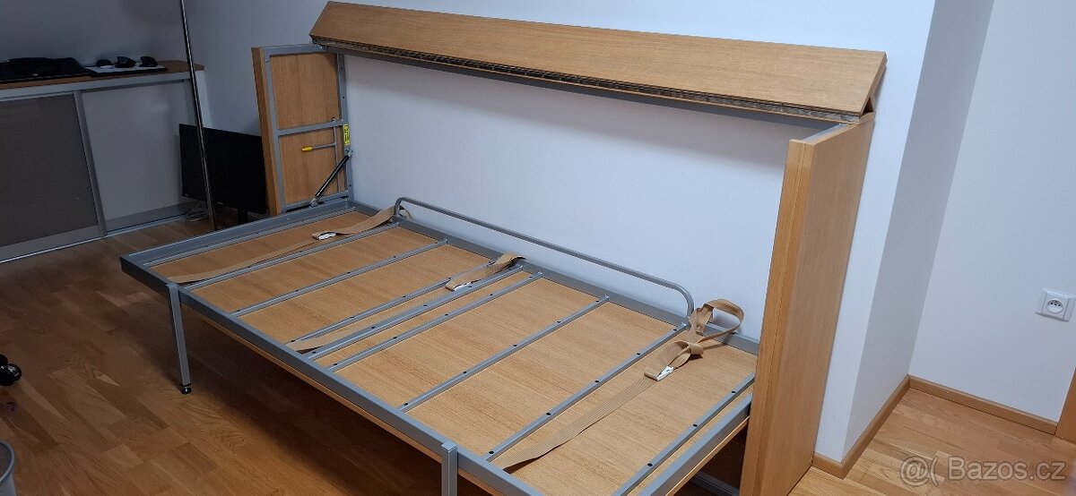 Dubová sklápěcí postel 90x200 - 6