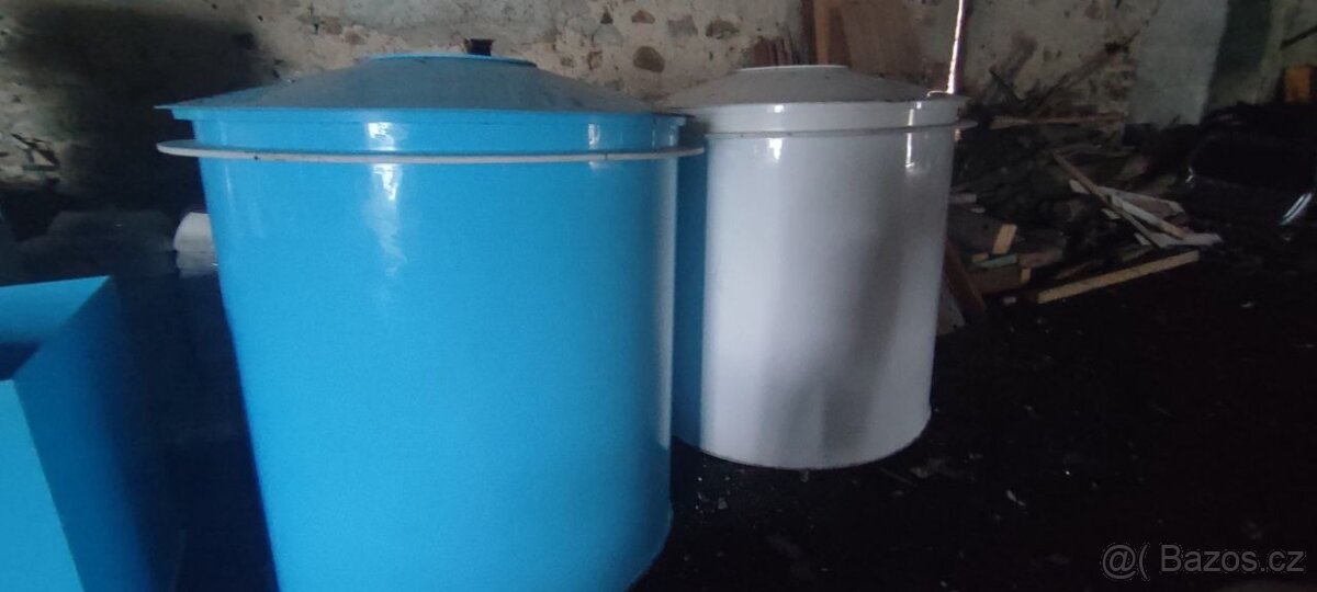 Plastová ochlazovací kád 150x150cm, (Modrá/Bílá) - 6