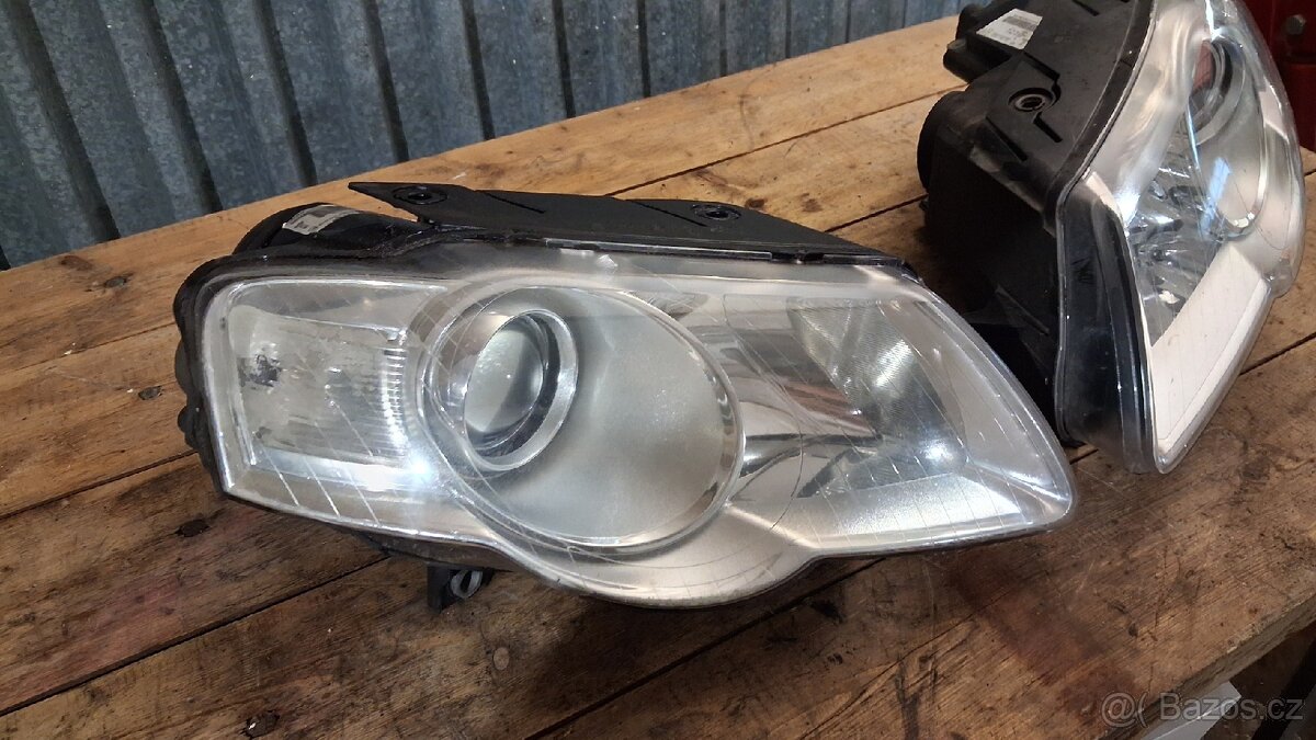 Vw Passat B6 přední nárazník, přední světla - 6