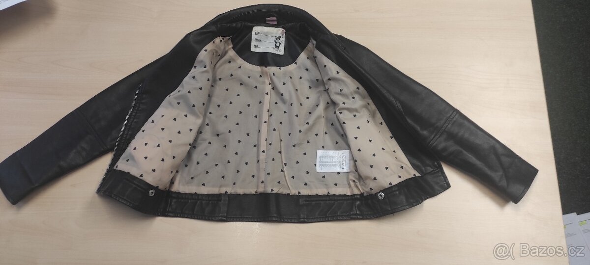 Černá koženková bunda vel.22 - 6