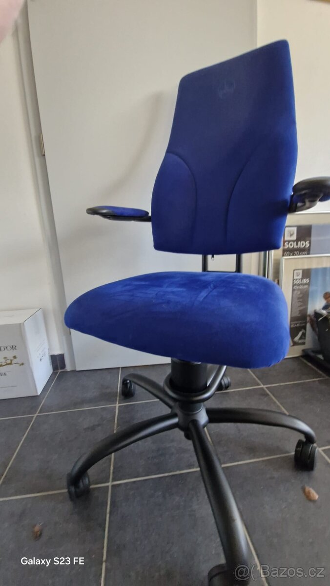 Spinalis Navigator – modrá ergonomická židle, velmi dobrý st - 6