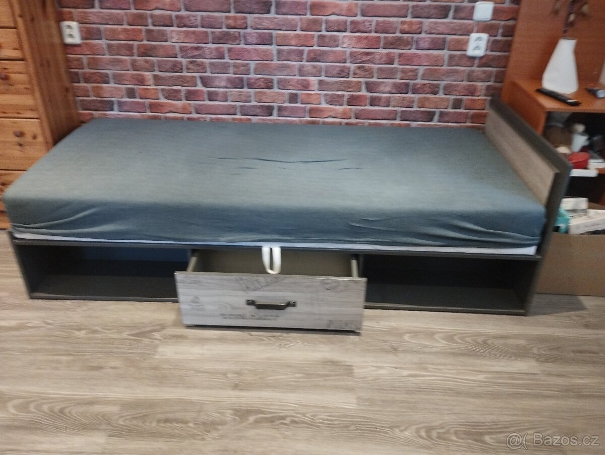 Postel 90 ×200 grafit - 6