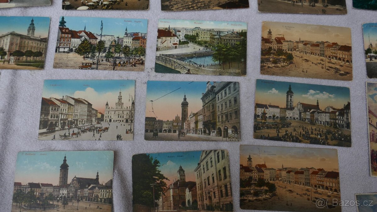 STARÉ BAREVNÉ POHLEDNICE ČESKÉ BUDĚJOVICE - 6