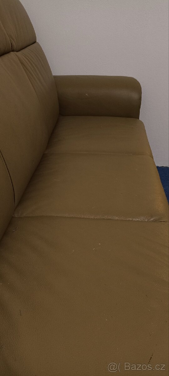 Rohová kožená sedačka - 6