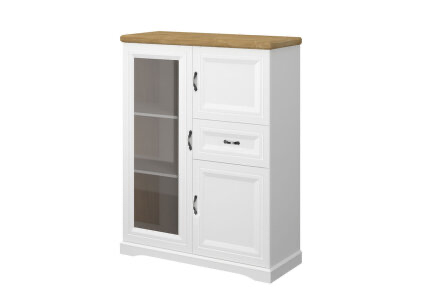 Obývací sestava – bílá / dub - 6