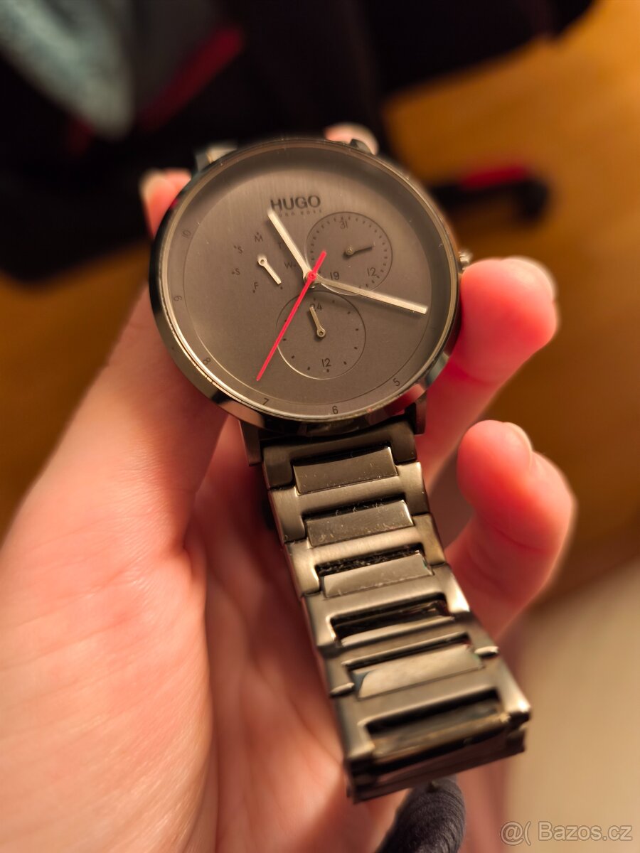 HUGO by Hugo Boss – ocelové hodinky, extra článek řemínku - 6