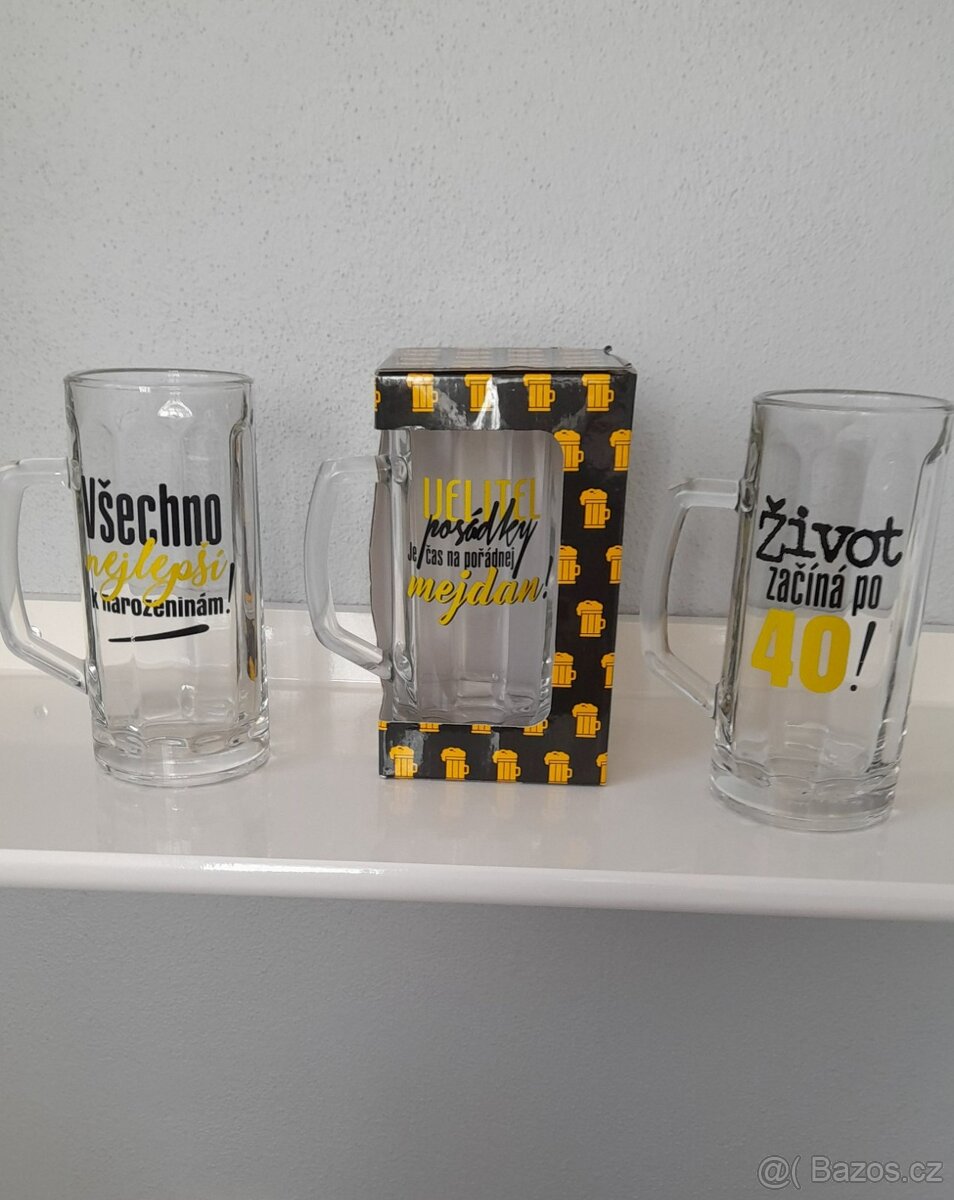 Dárkové, reklamní a výroční krýgly a sklenice na pivo - 6