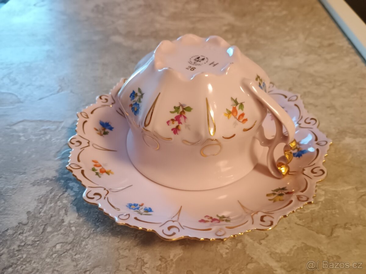 růžový porcelán dekor Lenka - 6