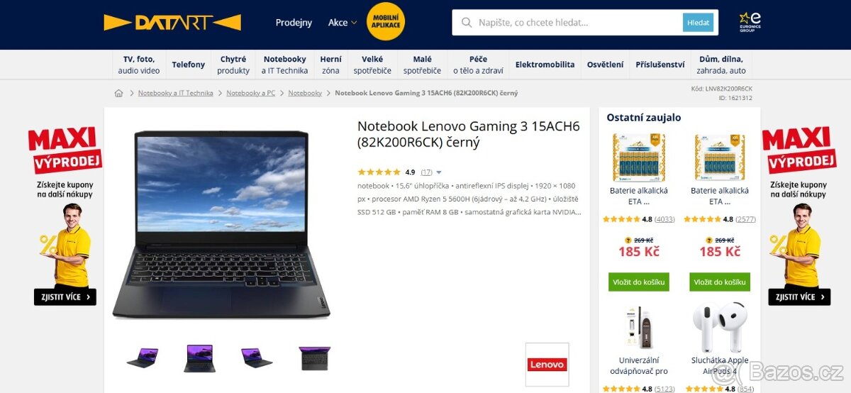 PRODEJ: NTB Lenovo - 6