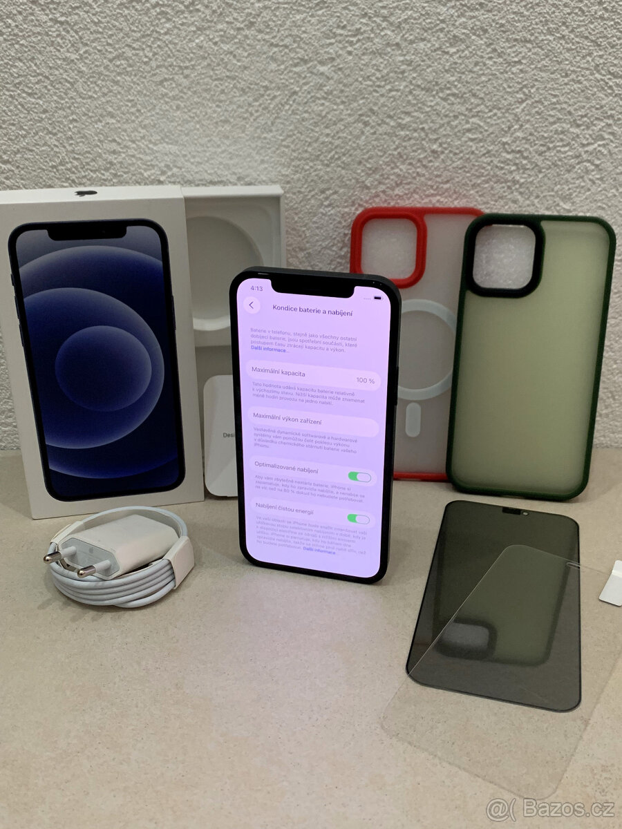 🍏 Apple iPhone 12 128GB - Black (12m. ZÁRUKA) + MEGA DÁRK - 6