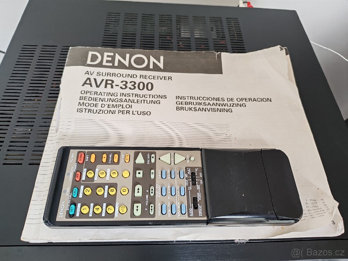 DENON AVR-3300 AV RECEIVER, MANUAL A DÁLKA - 6