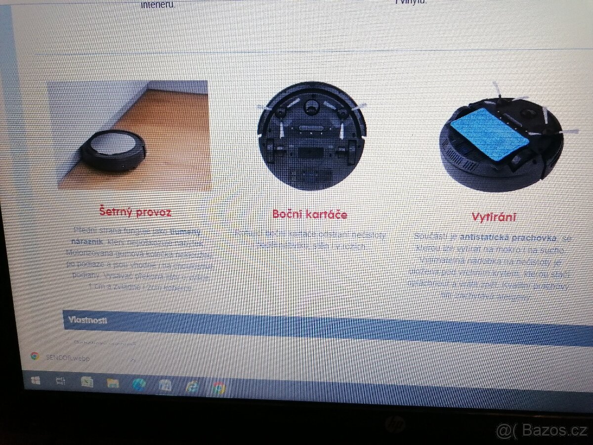 „Robotický vysavač SENCOR SRV 1000SLm 2v1 AllFloor“. - 6