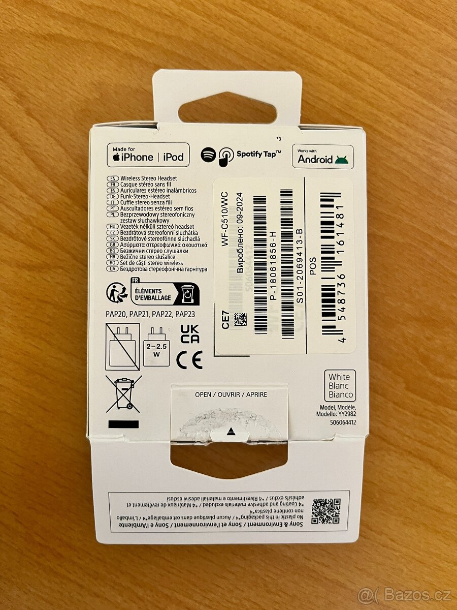 Zcela nová True Wireless sluchátka SONY WF510 - 6