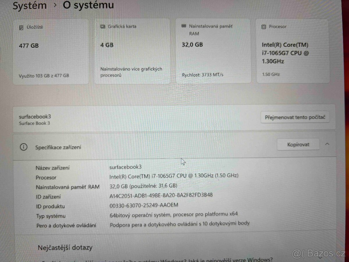 Surface Book 3 – 32GB RAM, 500GB SSD, GTX1650 - 6