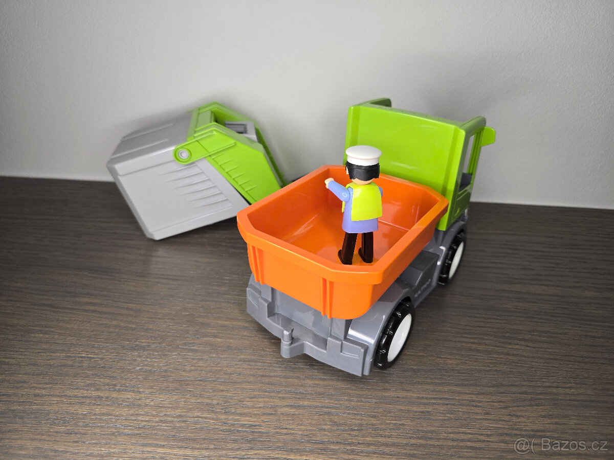 Igráčkovo popelářské auto, 2 nástavby, 2 panáčci - 6