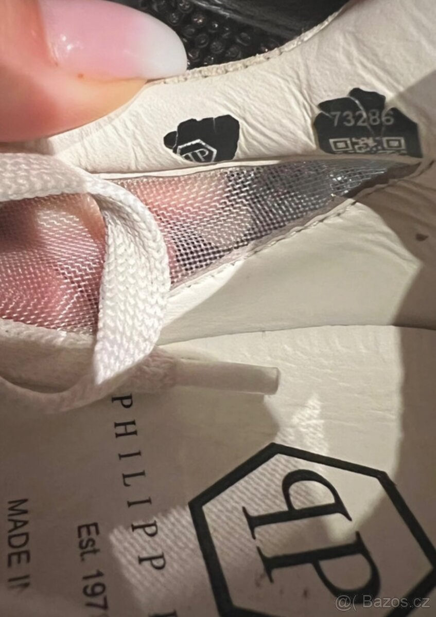 Philipp Plein Runner Crystal bílé dámské sneakers boty - 6