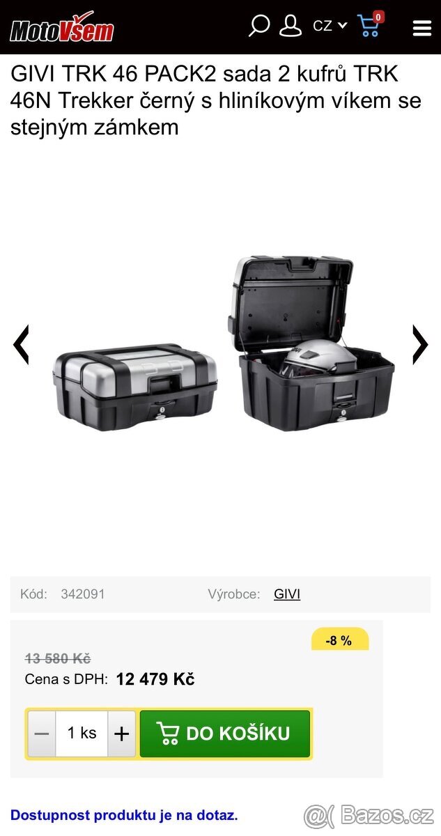 Givi trk 46N Trekker Top case s hliníkovým víkem. - 6