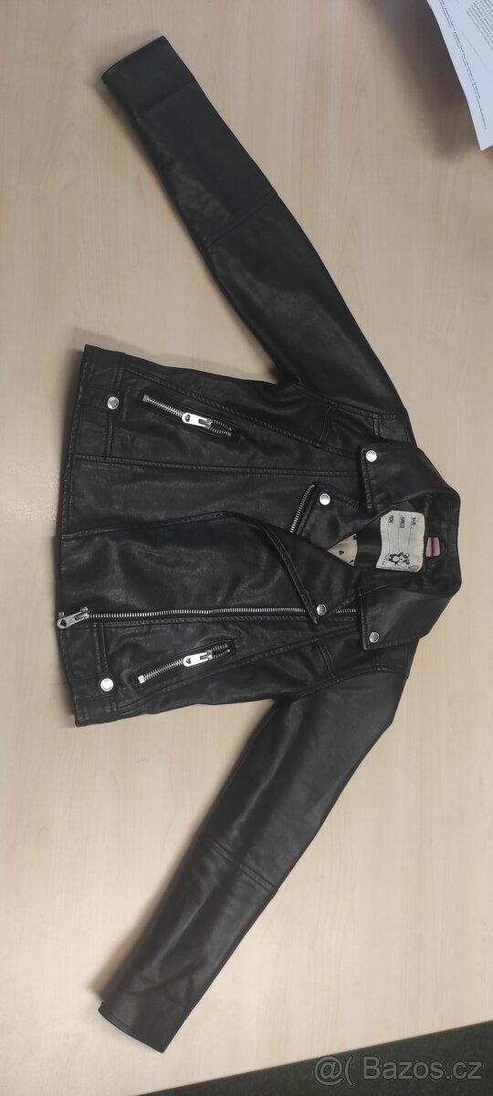 Černá koženková bunda vel.22 - 6