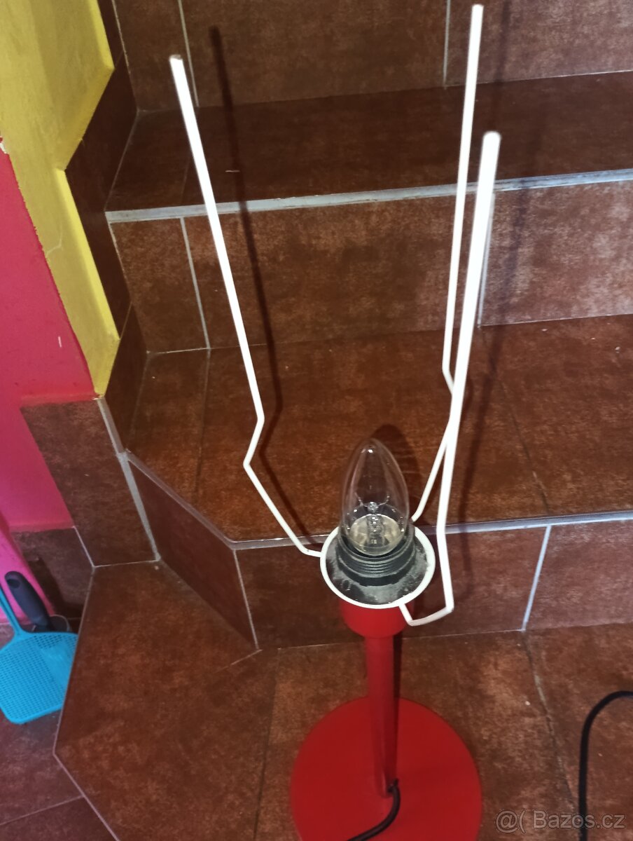 TALLVIK Lampička retro z Ikei 90 léta výška 60 cm červená - 6