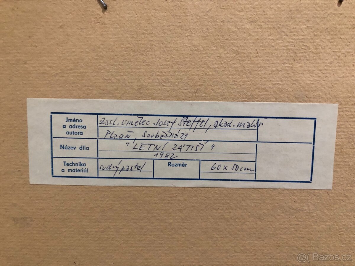 Obraz Josef Šteffel – Letní zátiší (1982) – originál - 6