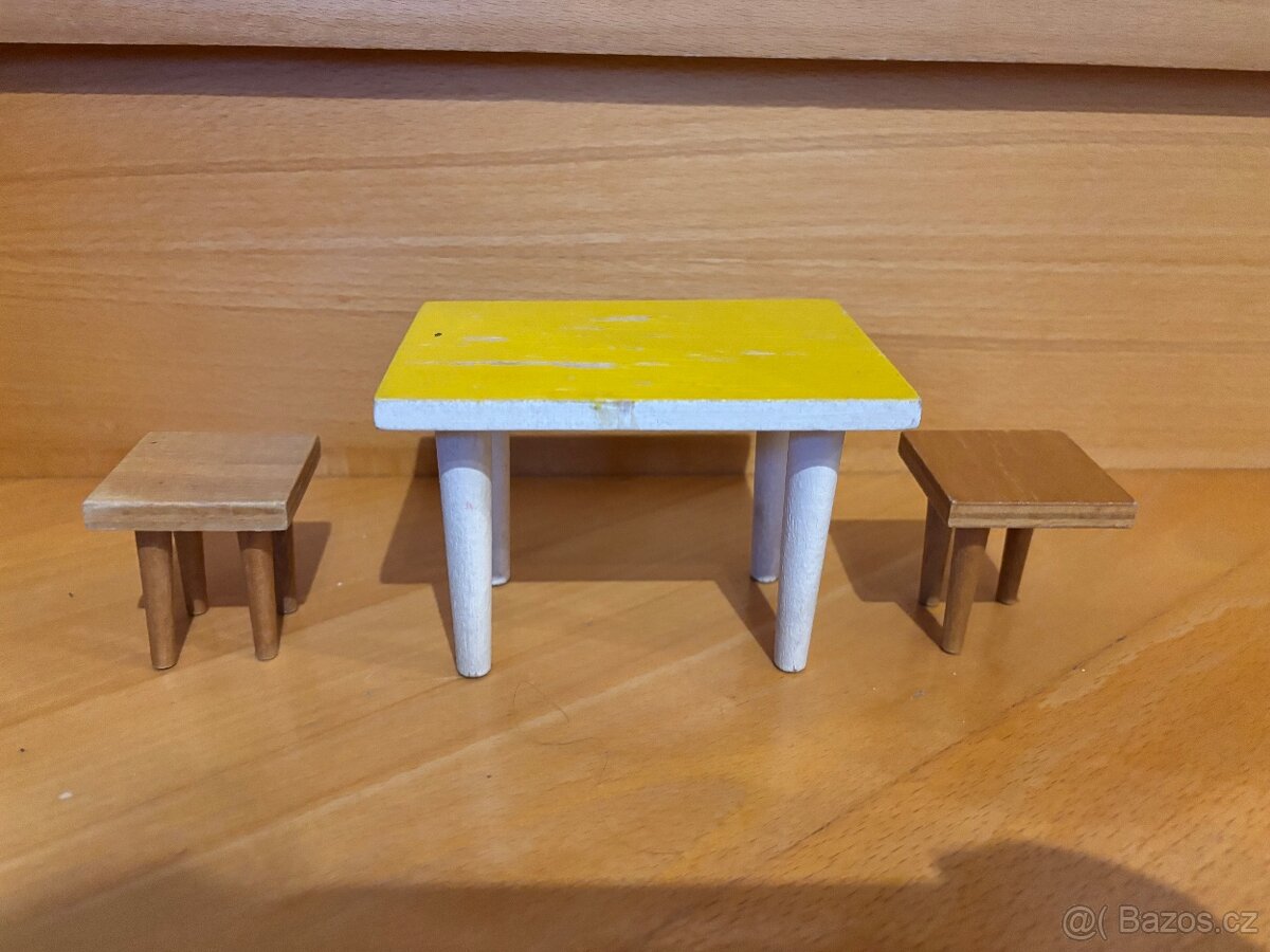 Retro dřevěná kuchyňka pro panenky a panenky ARI - 6