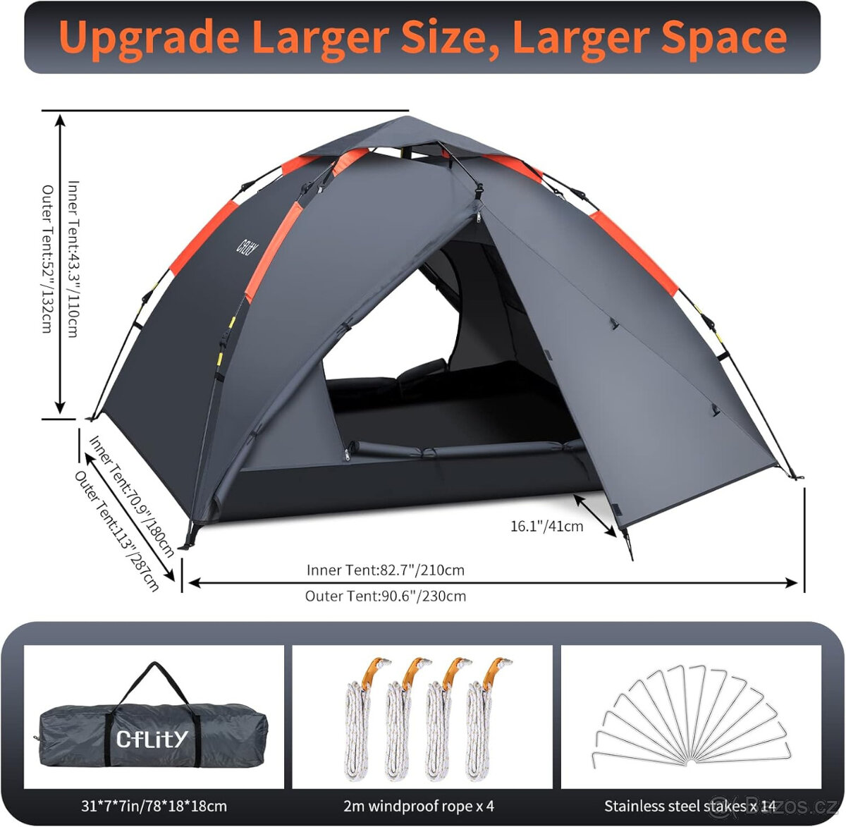 Nový Kempingový stan Cflity - 6