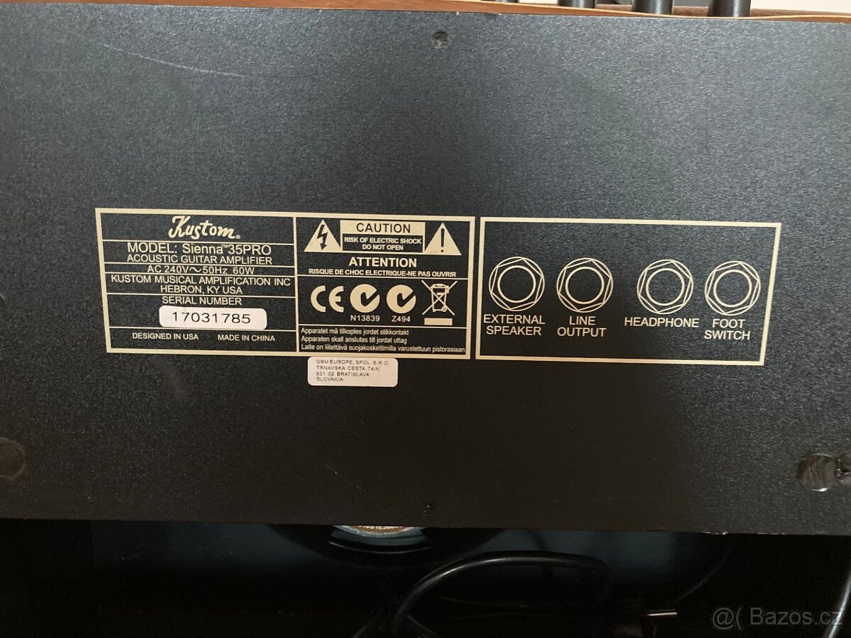 Prodám Kustom Sienna 35 Pro - 6