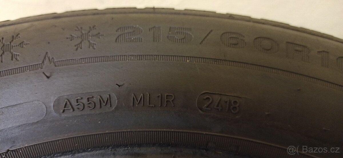 Dunlop Winter Sport 5 215/60 R16 4,5 - 6 mm - 6