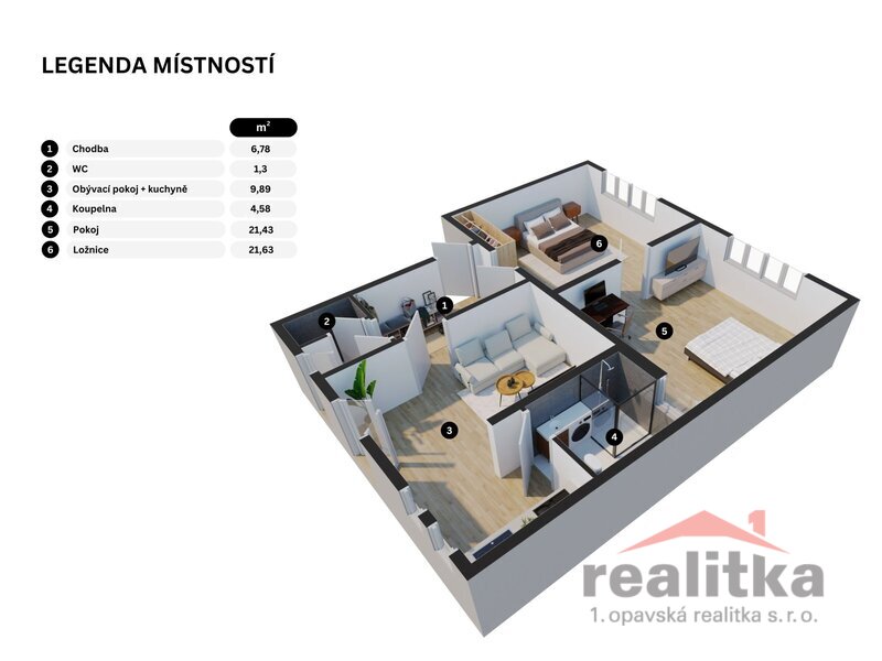 Prodej bytu 3+1 na Krnovské ul. v Opavě - 6