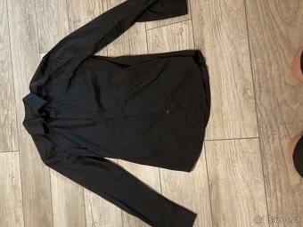 👔 Komplet pánský oblek (šedý) + košile + boty – TOP stav - 6