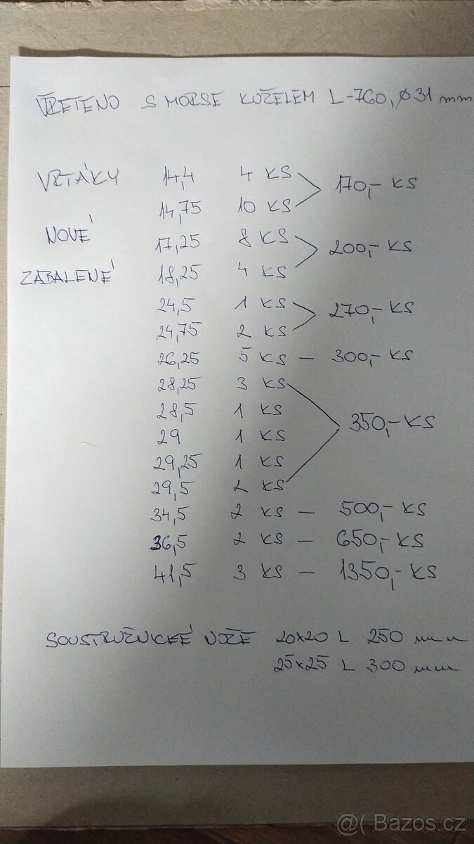Nové vrtáky s Morse kuželem - 6