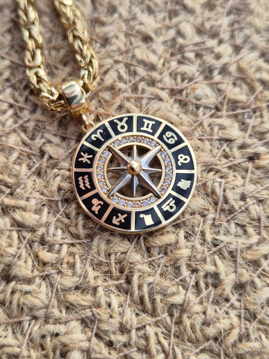 Zlatý řetízek se zlatým přívěskem - 6