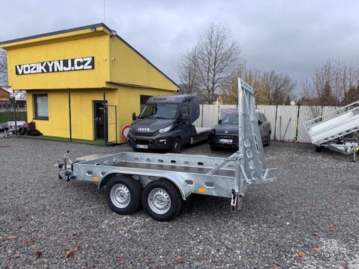 Přívěsný vozík 300x150cm, 2700kg, rampa - 6