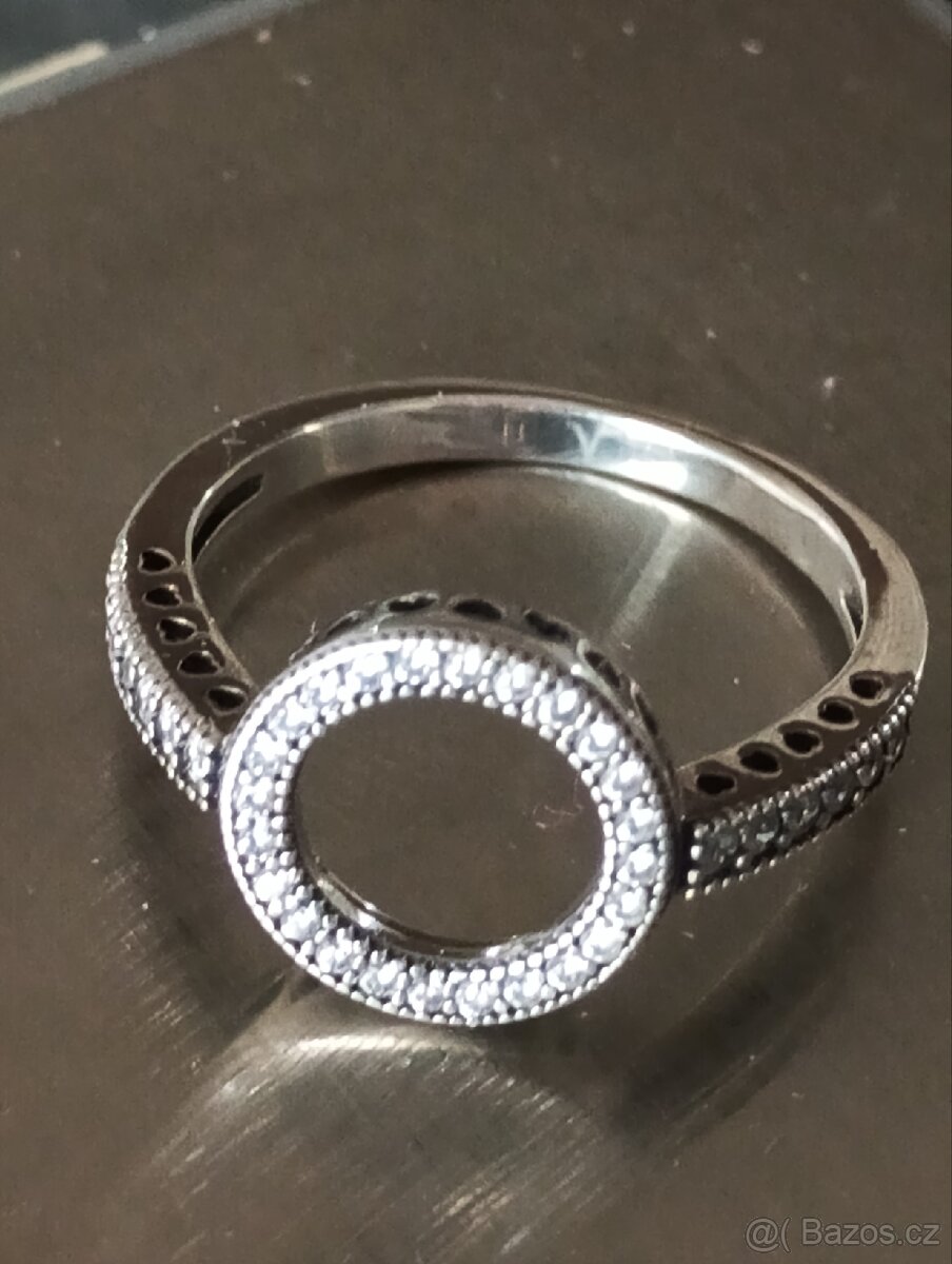 Stříbrná souprava náušnice a prsten - 6