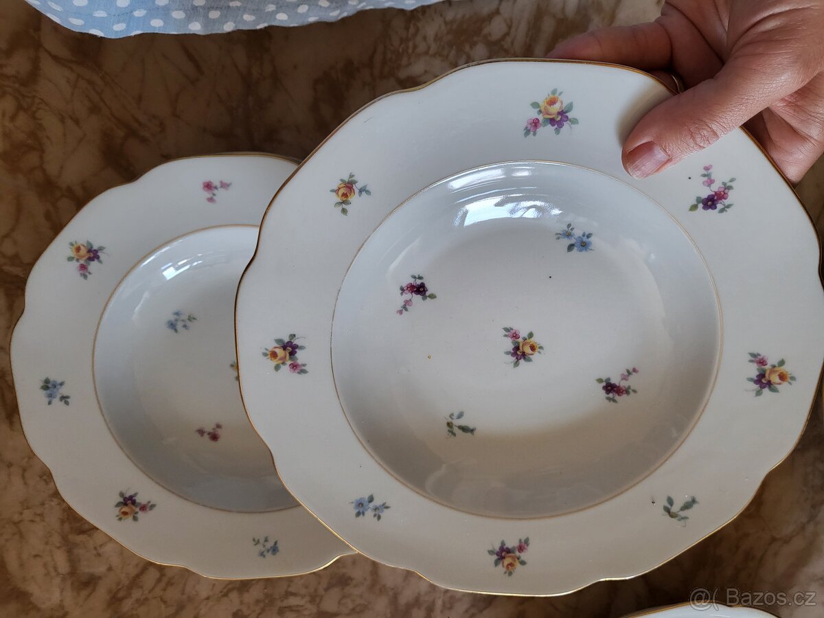 Neúplná původní sada porcelánu "Rakouská házenka" - 6
