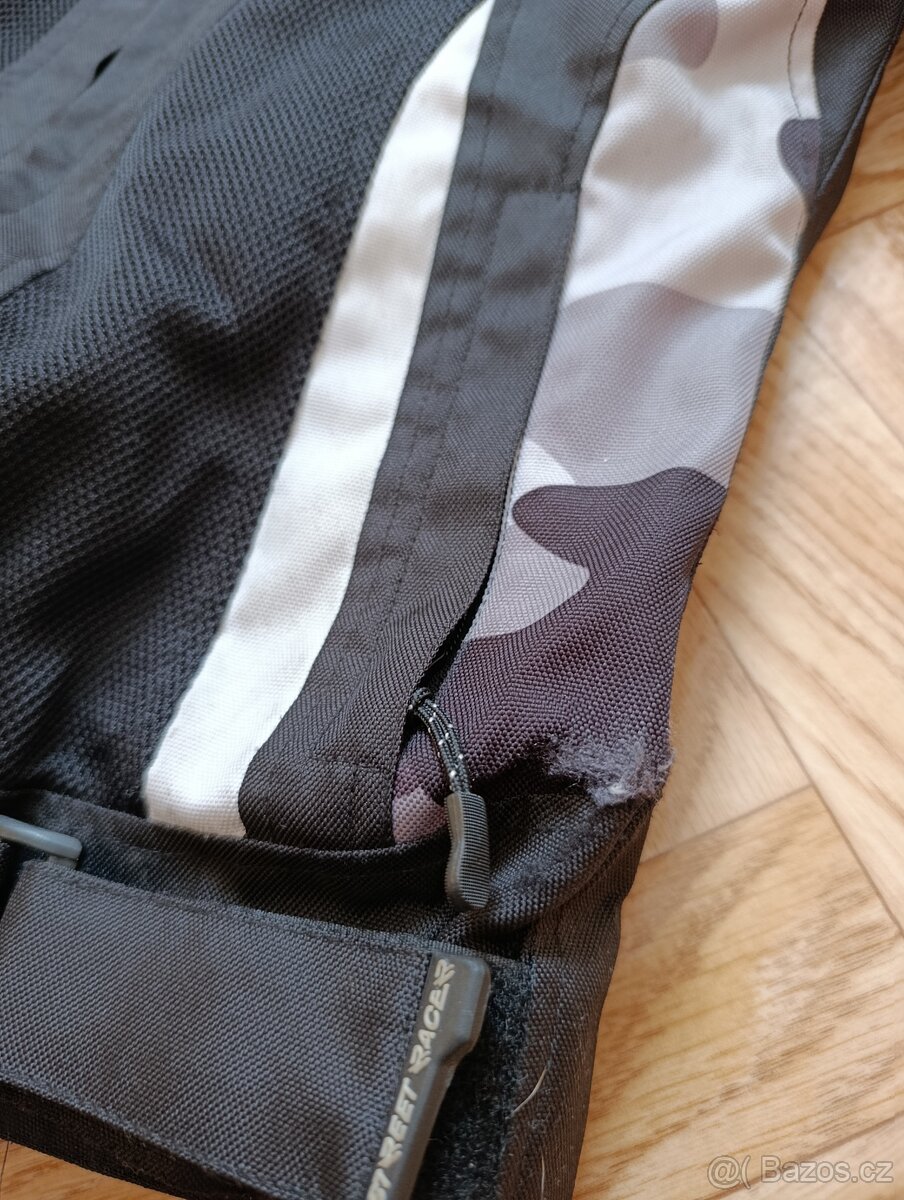 Dámská bunda na motorku Street Racer Elite černo bílá XS - 6