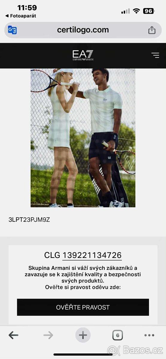 Prodám tričko EA7 Emporio Armani vel.M - 6