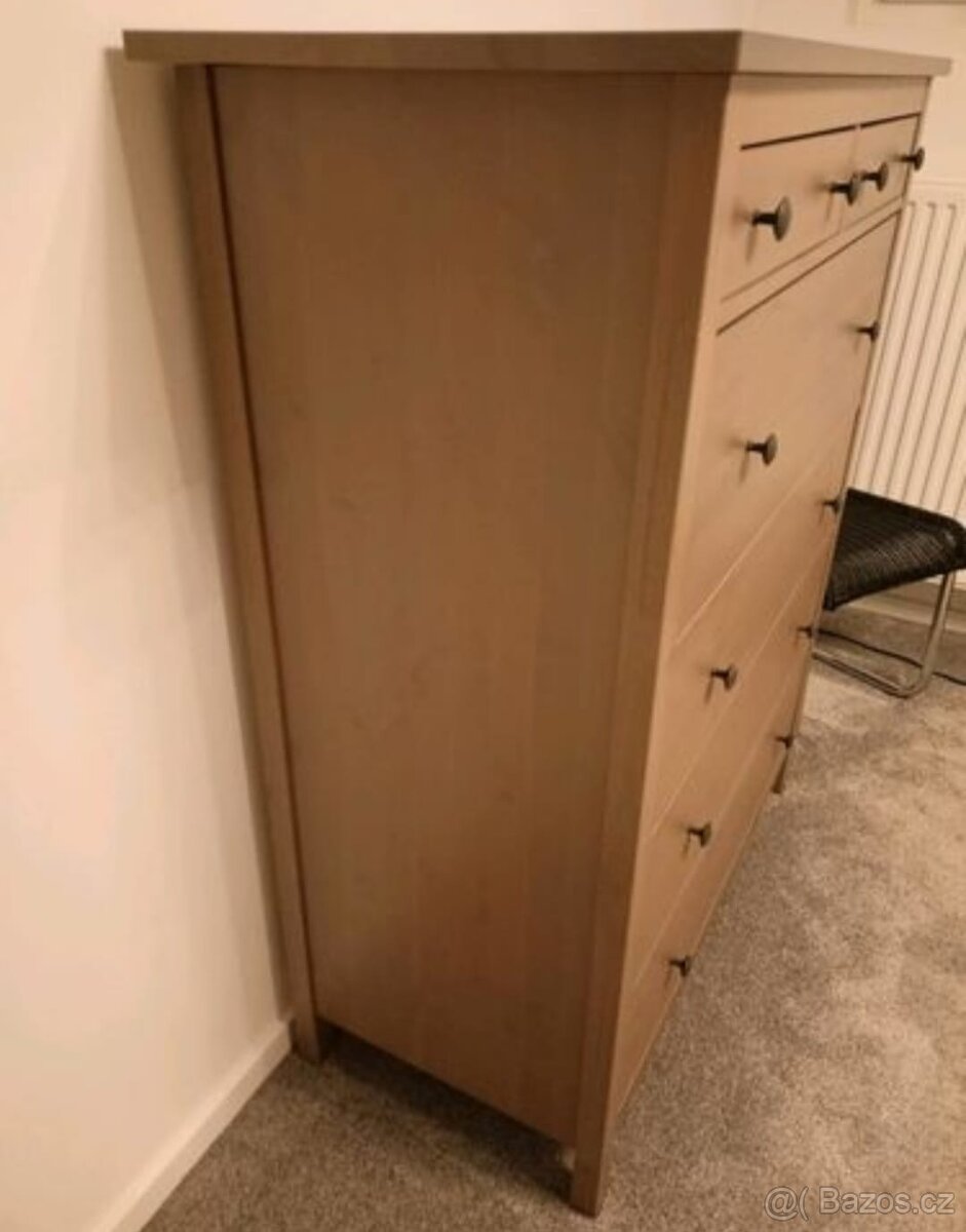 KOMODA IKEA HEMNES V ŠEDOHNĚDÉM PROVEDENÍ - 6