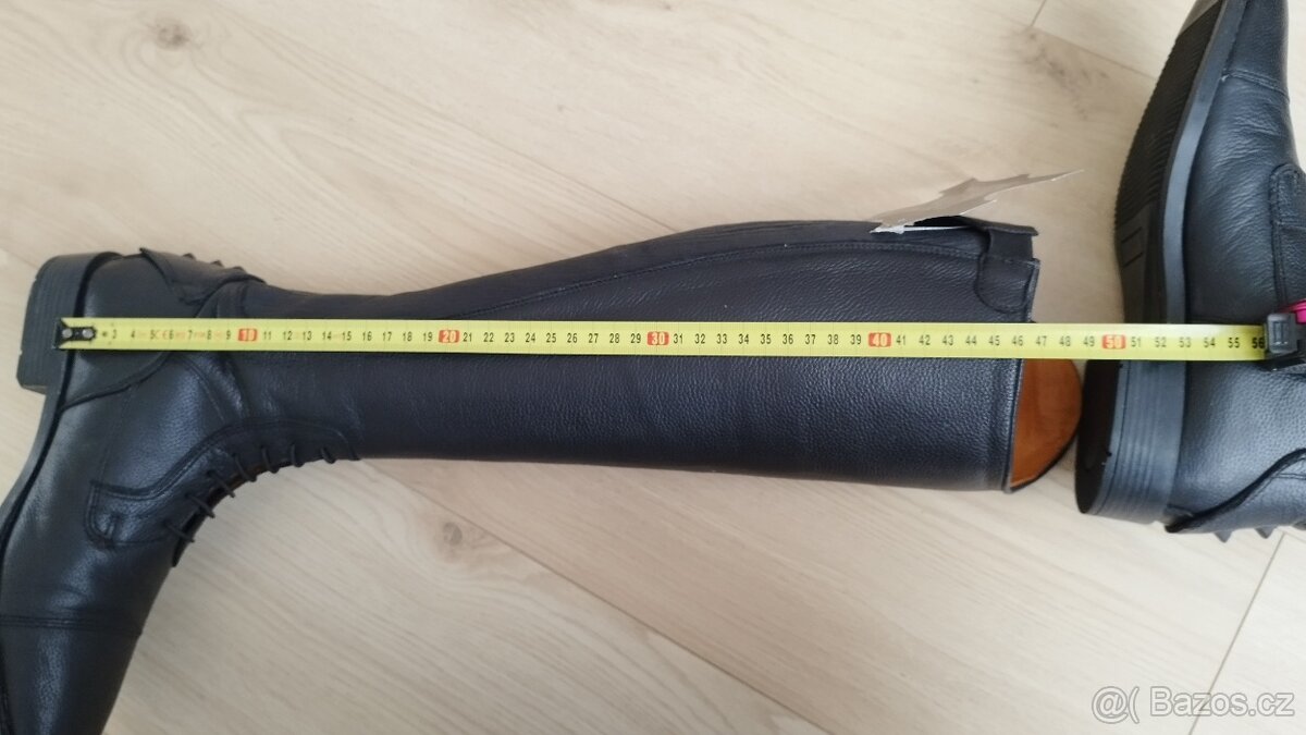 Vysoké kožené boty - 6