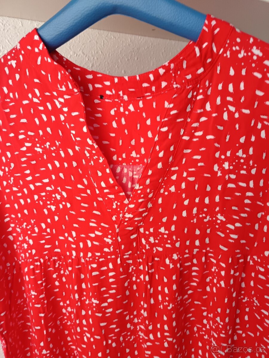 Červené letní šaty 42 - 6