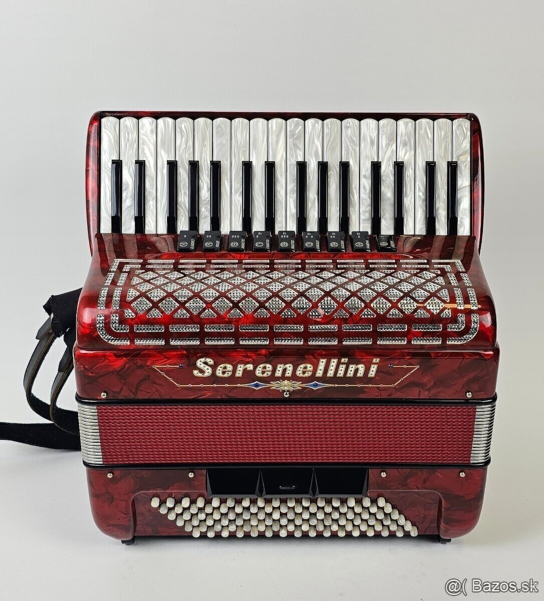 taliansky akordeon harmonika Serenellini 96 bas, 4 hlas - 6