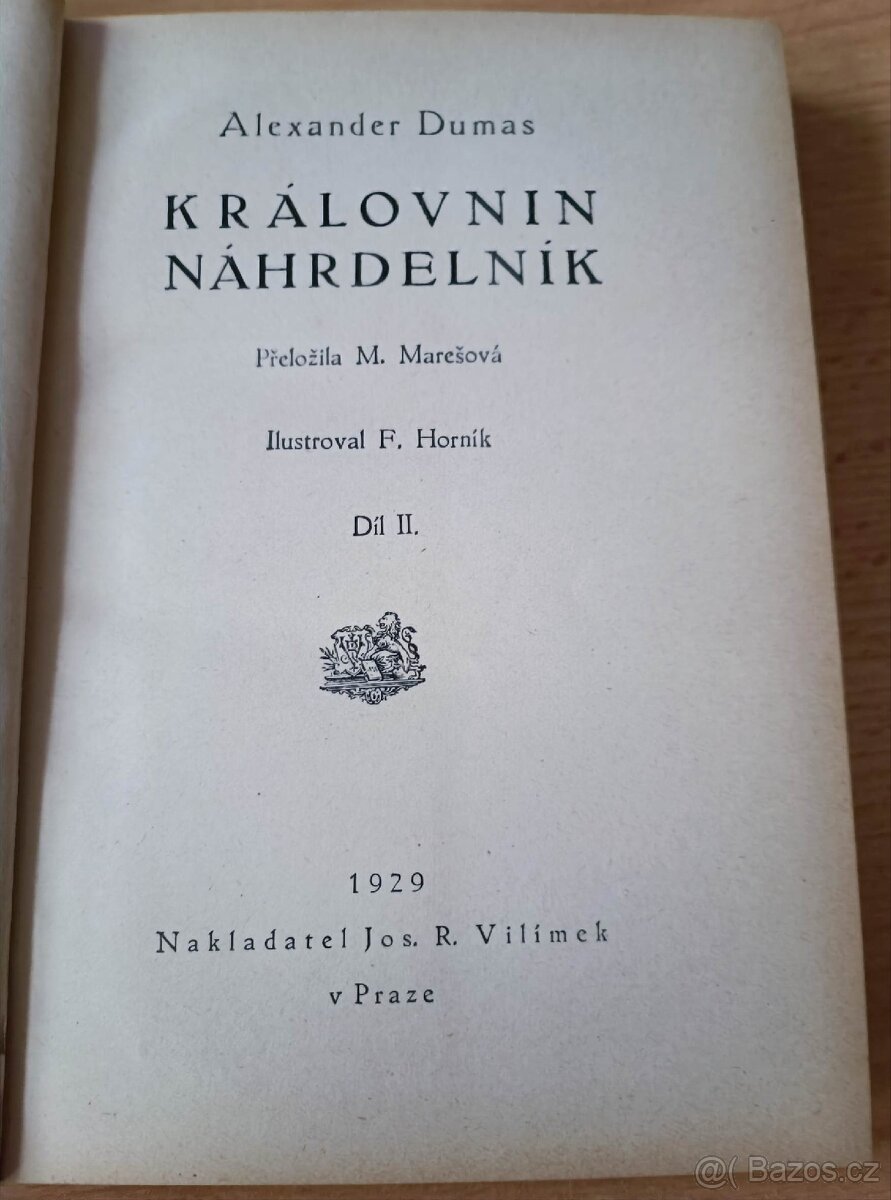 Alexander Dumas knihy z r. 1929 - 6