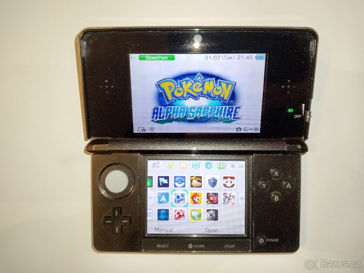Nintendo 3DS + 64GB SD CARD s hrami pokemon - 6